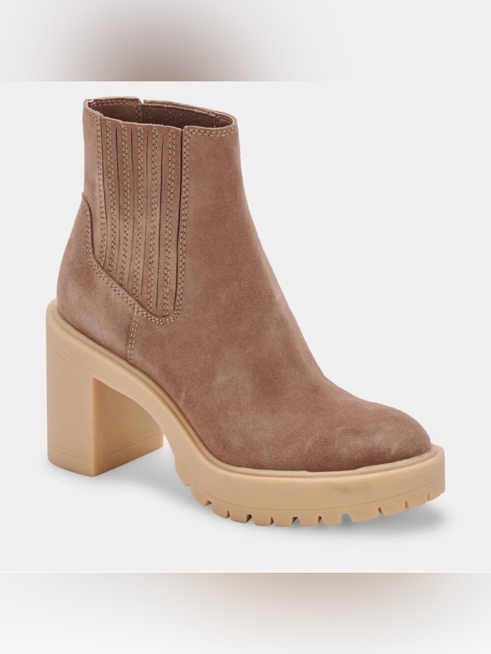 Dolce Vita Caster H2O Waterproof Lug Sole Platform Bootie Size: 7.0